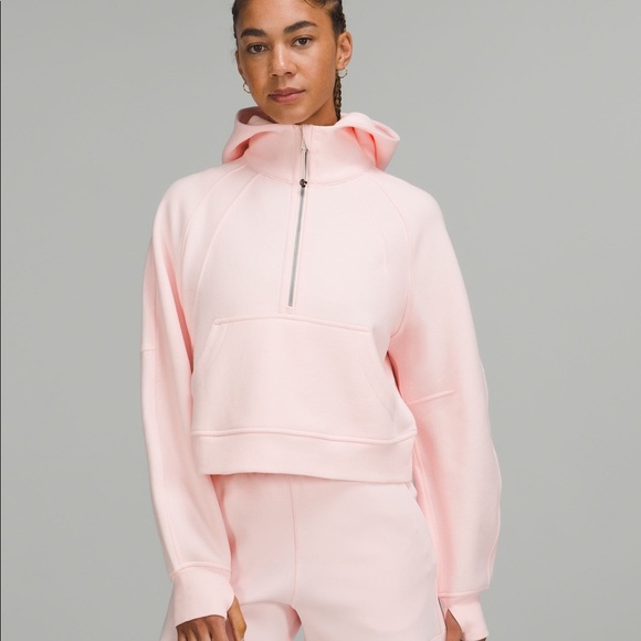 lululemon athletica | Tops | Nwt Lululemon Strawberry Milkshake Pink Scuba  Oversized Half Zip Hoodie | Poshmark